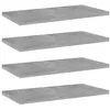 Image de vidaXL Wandschappen 4 st 40x20x1,5 cm bewerkt hout betongrijs805146