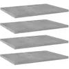 Image de vidaXL Wandschappen 4 st 40x30x1,5 cm bewerkt hout betongrijs805162