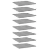 Image de vidaXL Wandschappen 8 st 40x40x1,5 cm bewerkt hout betongrijs805179