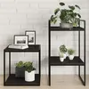 Image de vidaXL Panneaux de Bibliothèque 8 pcs, Étagère Murale Flottante, Plaque d’Étagère de Rangement Salon Intérieur, Noir Brillant Bois d’Ingénierie