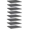Image de vidaXL Wandschappen 8 st 40x40x1,5 cm bewerkt hout hoogglans grijs805185