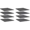 Image de vidaXL Wandschappen 8 st 40x50x1,5 cm bewerkt hout hoogglans grijs805201