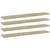 Image de vidaXL Wandschappen 4 st 60x10x1,5 cm spaanplaat sonoma eikenkleurig805208