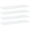 Image de Panneaux de bibliothèque - VidaXL - 4 pcs - Bois d'ingénierie - Blanc - 60 x 20 x 1,5 cm