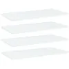 Image de vidaXL Panneaux de bibliothèque 4 pcs Blanc 60x30x1,5 cm Aggloméré