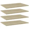 Image de vidaXL Wandschappen 4 st 60x40x1,5 cm bewerkt hout sonoma eikenkleurig805256