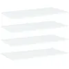 Image de vidaXL Panneaux de bibliothèque 4 pcs Blanc 80x40x1,5 cm Aggloméré