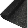 Image de vidaXL Filet Brise-vue Filet d'Ombrage Filet d'Intimité Pare-vue de Jardin Terrasse Balcon Extérieur Perméable au Vent Noir 2x25 m PEHD 195 g/m²