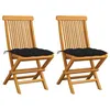 Image de vidaXL Lot de 2 Chaises de Jardin avec Coussins, Sièges de Terrasse, Chaises de Salle à Manger, Meubles de Patio Extérieur, 3062482