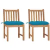 Image de Lot de 2 chaise vidaxl polyester 90 cm bois