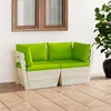 Image de vidaXL Tuinbank 2-zits met kussens pallet vurenhout3063395