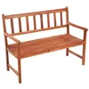 Image de vidaXL Banc de jardin avec coussin 120 cm Bois d'acacia massif