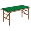 Image de vidaXL Tuinbank inklapbaar met kussen 118 cm bamboe3063869