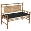 Image de vidaXL Tuinbank met kussen 120 cm bamboe3063883