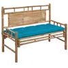 Image de vidaXL Tuinbank met kussen 120 cm bamboe3063895
