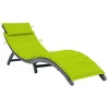 Image de Chaise longue vidaxl vert H. 51 cm L. 60 cm en acacia pliable
