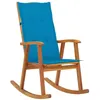 Image de Chaise à bascule avec coussins Bois d acacia massif