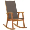Image de Chaise vidaxl exterieur non pliable en bois massif H. 117 cm marron