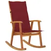 Image de vidaXL Chaise à Bascule avec Coussins Fauteuil de Patio Chaise à Bascule de Jardin Fauteuil à Bascule de Terrasse Extérieur Bois d'Acacia Massif 3064188