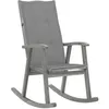 Image de Chaise vidaxl interieur non pliable en bois massif H. 117 cm gris