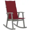 Image de Chaise Vidaxl polyester 117 cm rouge