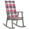 Image de Chaise vidaxl H. 117 cm non pliable en bois massif exterieur gris