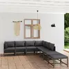 Image de Salon de jardin modulable vidaxl polyethylene 8 personnes 8 pieces
