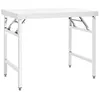 Image de Table de travail pliable de cuisine 100x60x80 cm Inox
