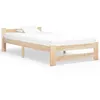 Image de Cadre de lit sans matelas bois de pin massif 90x200 cm