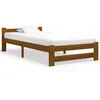 Image de Cadre de lit sans matelas Marron miel Bois pin massif 90x200 cm