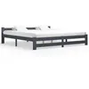 Image de vidaXL Bedframe massief grenenhout donkergrijs 200x200 cm322025