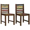 Image de Lot de 2 chaise vidaxl en bois non pliable interieur H. 85 cm