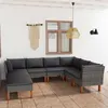 Image de Salon de jardin vidaxl resine tressee 8 personnes 8 pieces