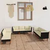 Image de vidaXL 9-delige Loungeset met kussens poly rattan zwart3059748