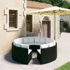 Image de Salon de jardin Vidaxl resine tressee noir 8 pieces x 88 x 67 8 personnes