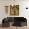 Image de Salon de jardin Vidaxl resine tressee gris 4 pieces x 88 x 67 4 personnes