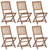 Image de vidaXL Tuinstoelen 6 st inklapbaar massief acaciahout3065522