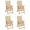 Image de vidaXL Lot de 4 Chaises de Jardin avec Coussins, Sièges de Terrasse, Chaises de Salle à Manger, Meubles de Patio Extérieur, 3065533