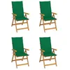Image de vidaXL Lot de 4 Chaises de Jardin avec Coussins, Sièges de Terrasse, Chaises de Salle à Manger, Meubles de Patio Extérieur, 3065535