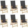Image de vidaXL Lot de 6 Chaises de Jardin avec Coussins, Sièges de Terrasse, Chaises de Salle à Manger, Meubles de Patio Extérieur, 3065560