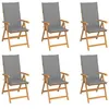Image de vidaXL Lot de 6 Chaises de Jardin avec Coussins, Sièges de Terrasse, Chaises de Salle à Manger, Meubles de Patio Extérieur, 3065561