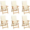 Image de vidaXL Lot de 6 Chaises de Jardin avec Coussins, Sièges de Terrasse, Chaises de Salle à Manger, Meubles de Patio Extérieur, 3065562