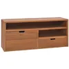 Image de vidaXL Meuble TV Centre de Divertissement Armoire Basse Meuble de Salon Salle de Séjour Maison Intérieur 90x30x40 cm Bois de Teck Massif