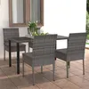 Image de vidaXL 5-delige Tuinset poly rattan grijs3065701