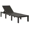 Image de Chaise longue plastique anthracite