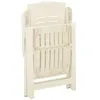 Image de Lot de 2 chaise vidaxl exterieur pliable H. 106 cm en plastique blanc