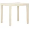 Image de Table de jardin Blanc 79x65x72 cm Plastique
