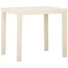 Image de vidaXL Tuintafel 79x65x72 cm kunststof wit315844