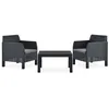 Image de Salon de jardin vidaxl polypropylene 3 personnes 3 pieces