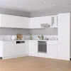 Image de vidaXL 14-delige Keukenkastenset bewerkt hout wit3067666